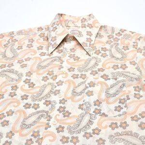 Vintage McGregor Scotset Shirt‎ Mens Large Paisley Button Up Art Short Sleeve